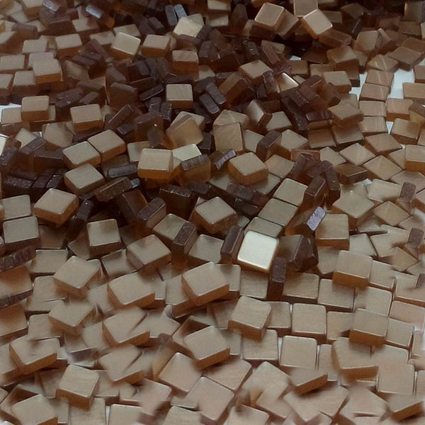 Resin mosaic tiles, 5x5 mm, Glossy 819 Natural