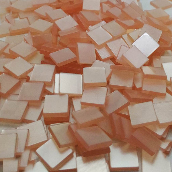 Resin mosaic tiles, 10x10 mm, Glossy LP Light Pink