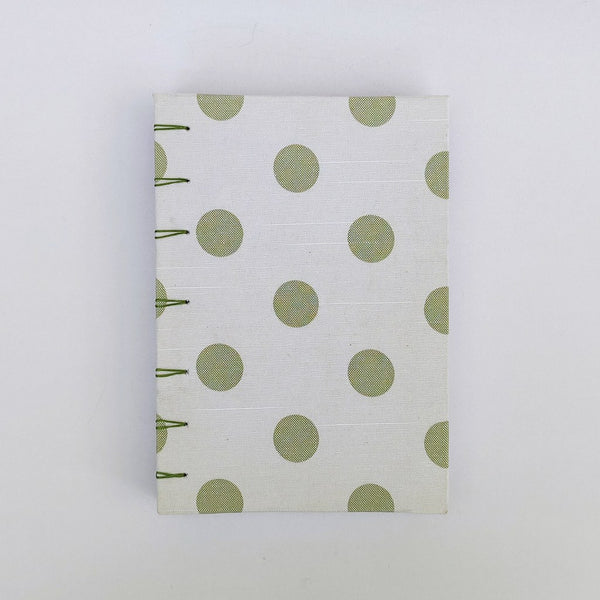 Handmade Coptic stitch binding - A5 book journal / Polka Dots