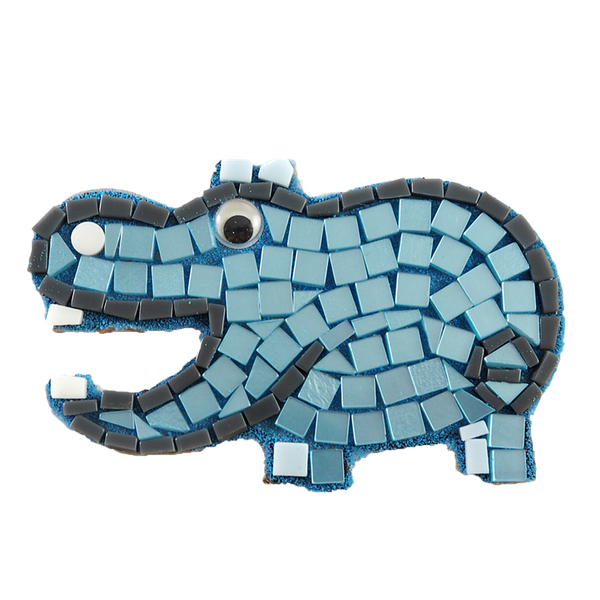 Mosaic magnet kit, Hippo