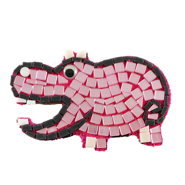 Mosaic magnet kit, Hippo