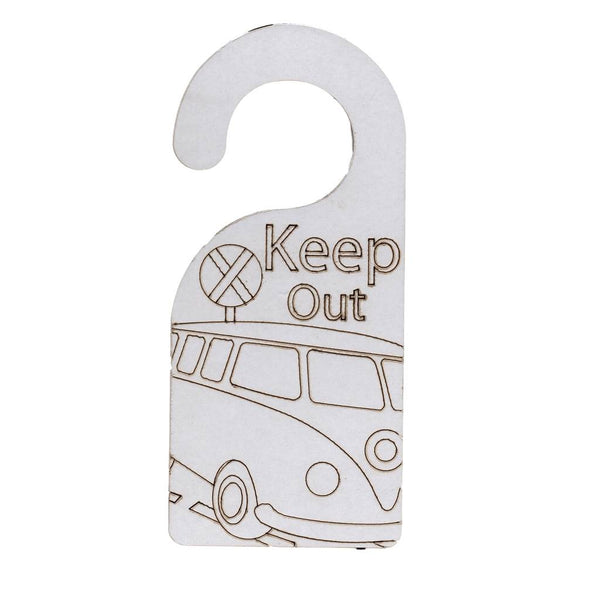 Mosaic door hanger kit, Keep Out