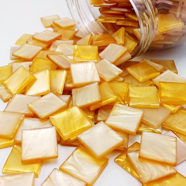 Resin mosaic tiles, 15x15 mm, Kerei 140 Snapdragon