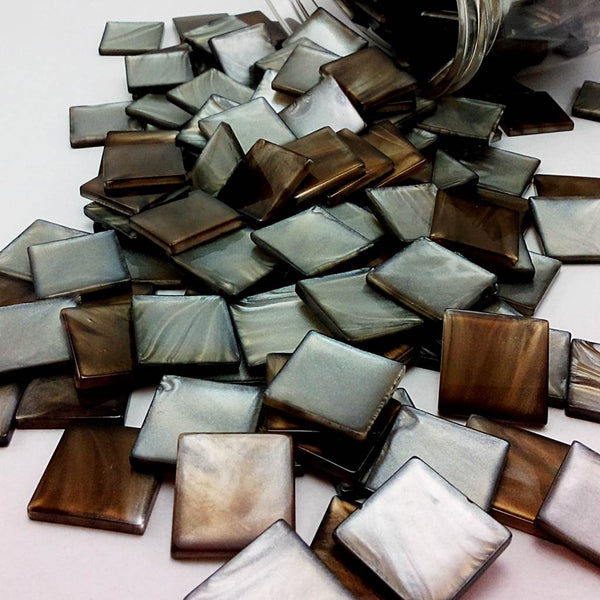 Resin mosaic tiles, 15x15 mm, Kerei 830 Otter