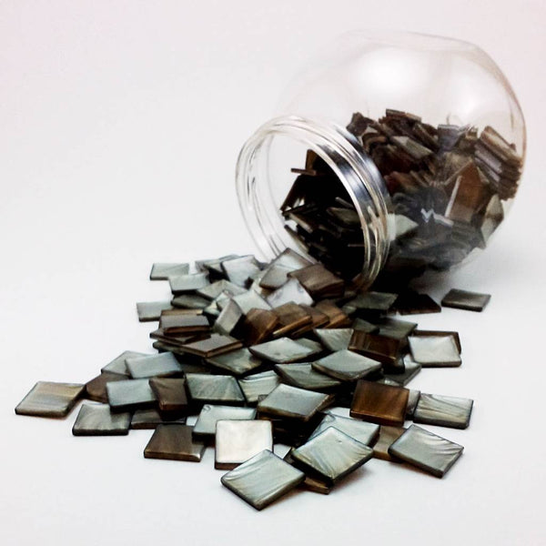 Resin mosaic tiles, 15x15 mm, Kerei 830 Otter