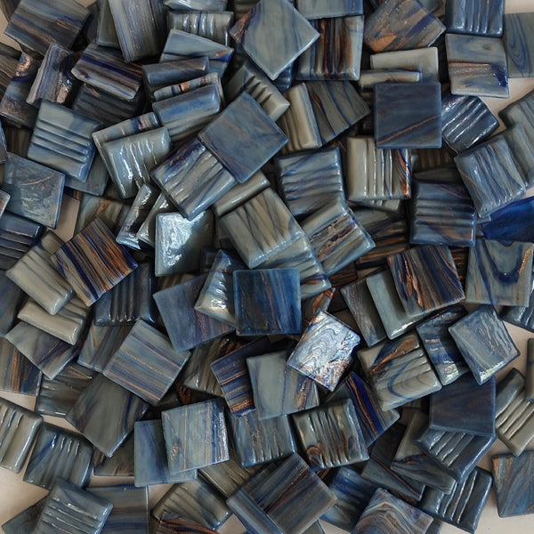 Vitreous glass mosaic tiles, 20x20 mm, Opaque Graymist