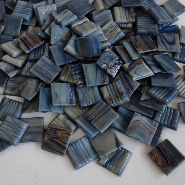 Vitreous glass mosaic tiles, 20x20 mm, Opaque Graymist