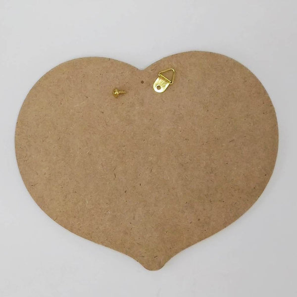 MDF hanging plaque, Heart