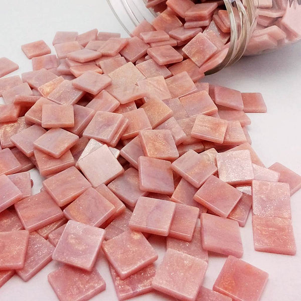 Resin mosaic tiles, 10x10 mm, Marble 202 Lilac