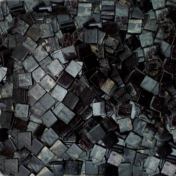 Resin mosaic tiles, 10x10 mm, Marble 906 Phantom