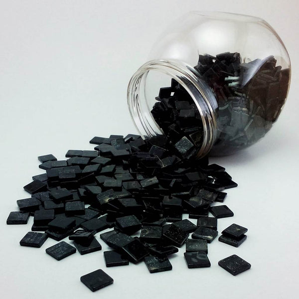 Resin mosaic tiles, 10x10 mm, Marble 906 Phantom