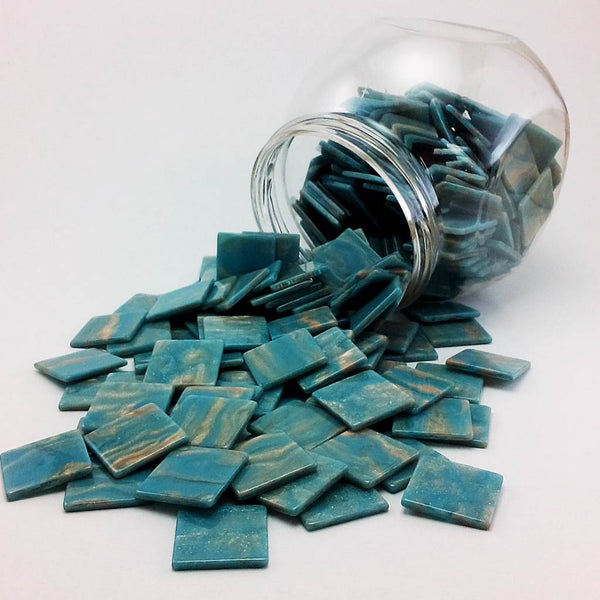 Resin mosaic tiles, 20x20 mm, Marble 505 Nigara