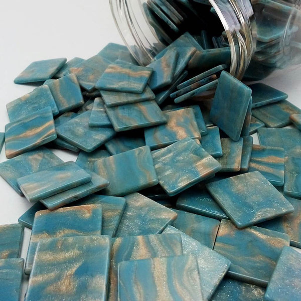 Resin mosaic tiles, 20x20 mm, Marble 505 Nigara