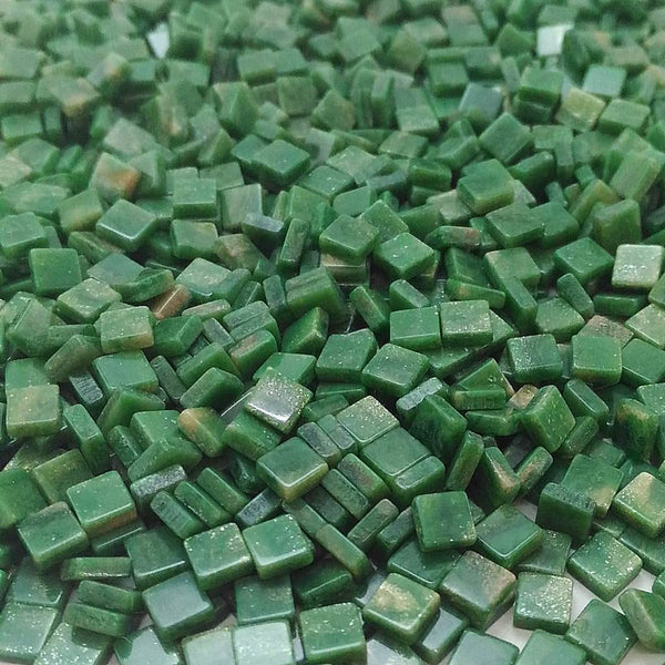 Resin mosaic tiles, 5x5 mm, Marble 407 Sea Spary