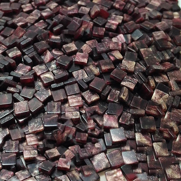 Resin mosaic tiles, 5x5 mm, Marble 662 Purple Velvet