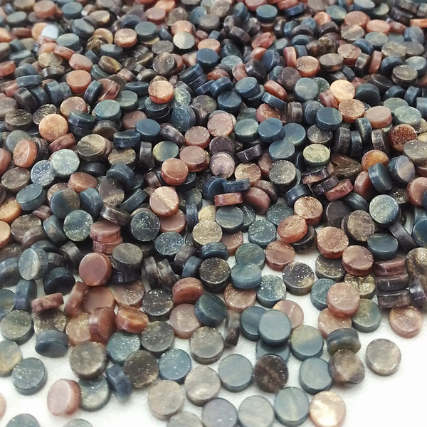 Resin mosaic tiles, Round 5 mm, Marble dark mixes