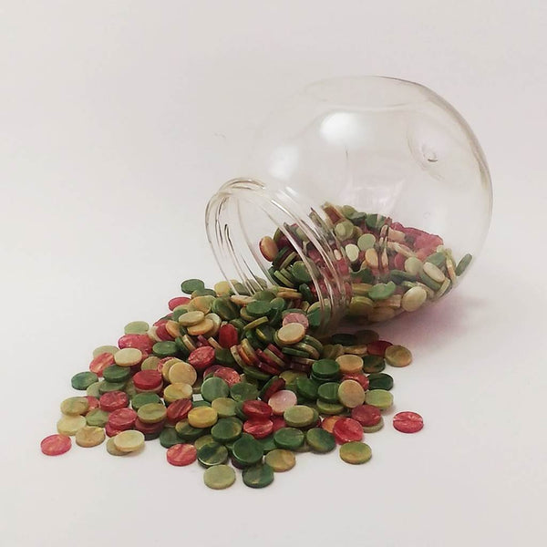 Resin mosaic tiles, Round 10 mm, Marble garden mixes