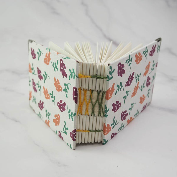 Handmade French stitch binding - Mini book journal