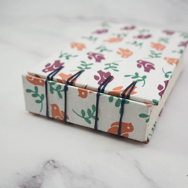 Handmade Secret Belgian stitch binding - Mini book journal