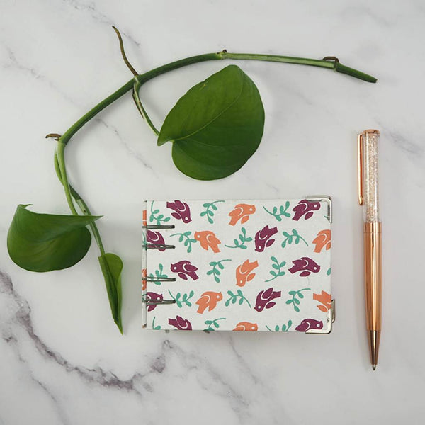 Handmade Secret Belgian stitch binding - Mini book journal