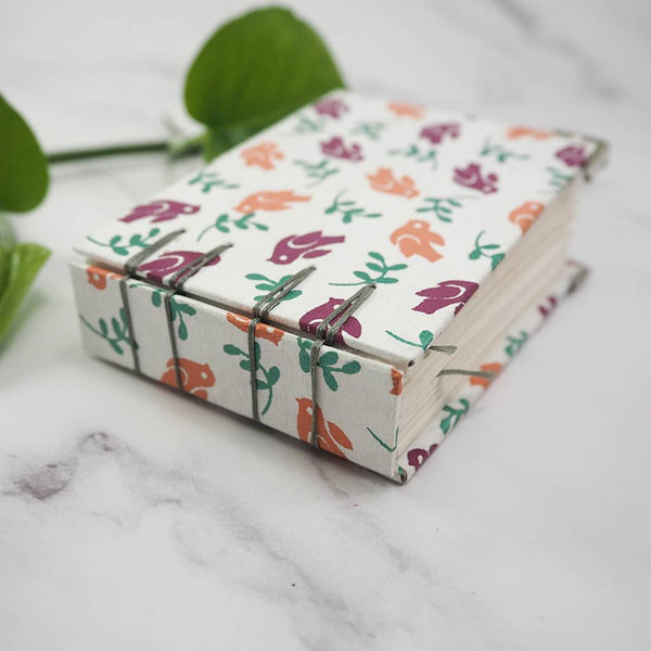 Handmade Secret Belgian stitch binding - Mini book journal