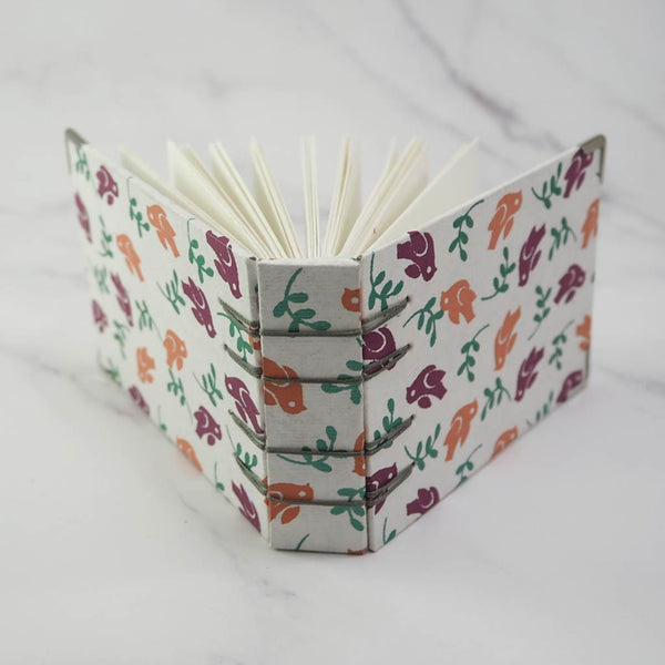 Handmade Secret Belgian stitch binding - Mini book journal