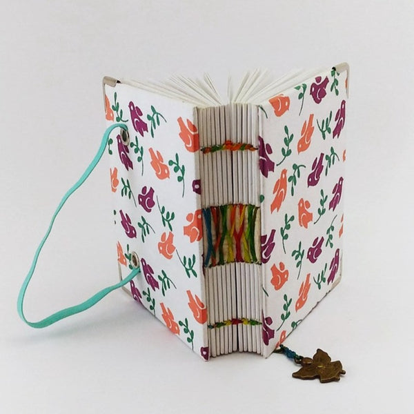 Handmade French stitch binding - Mini book journal