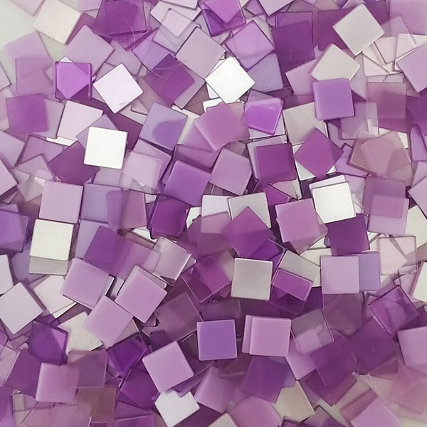 Resin mosaic tiles, 10x10 mm, Purple Theme mixes