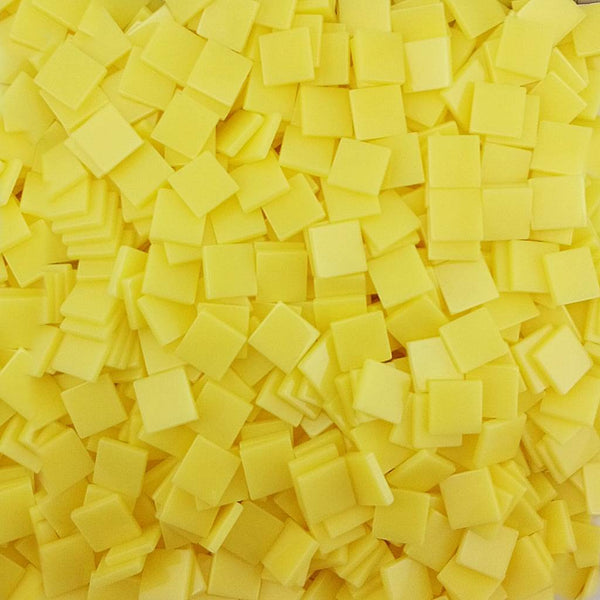 Resin mosaic tiles, 10x10 mm, Opaque 160 Limelight