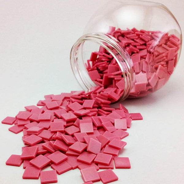 Resin mosaic tiles, 10x10 mm, Opaque 217 Orchid Smoke