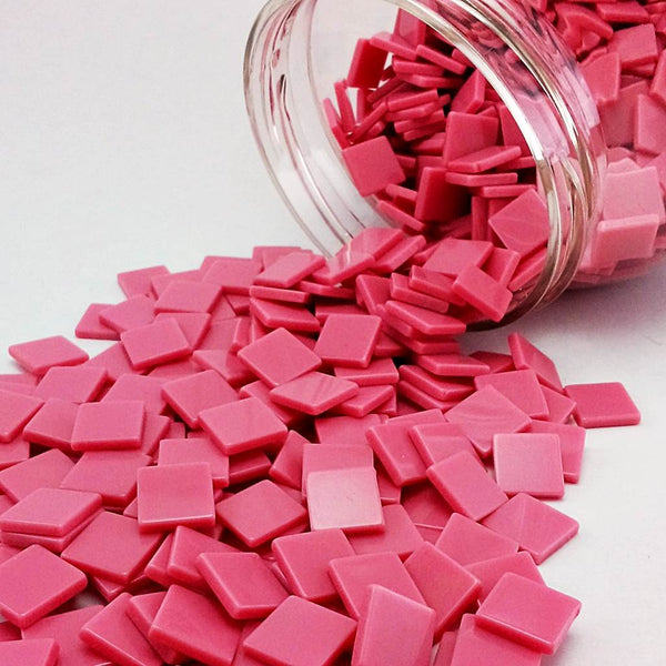 Resin mosaic tiles, 10x10 mm, Opaque 217 Orchid Smoke