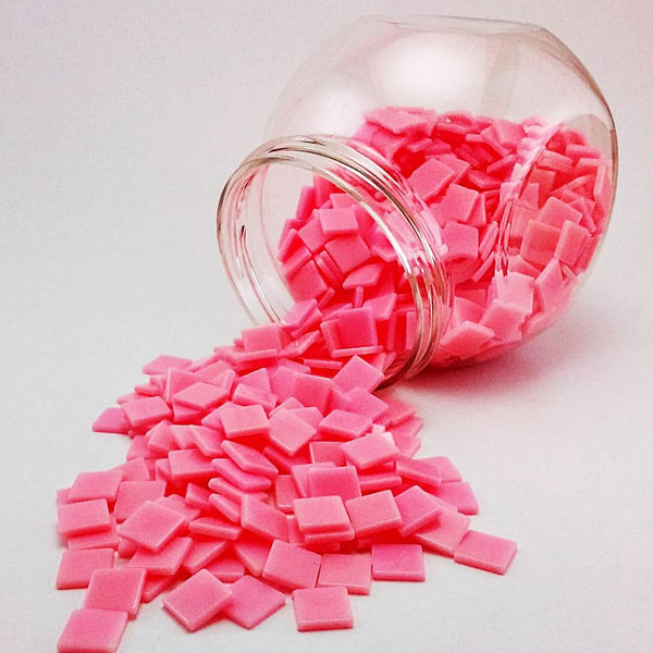 Resin mosaic tiles, 10x10 mm, Opaque 255 Almond Blossom