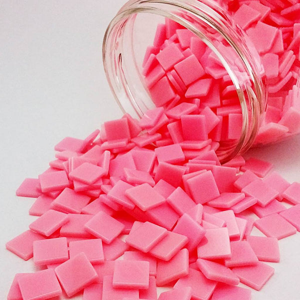 Resin mosaic tiles, 10x10 mm, Opaque 255 Almond Blossom