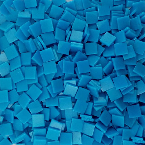 Resin mosaic tiles, 10x10 mm, Opaque 501 Norse Blue