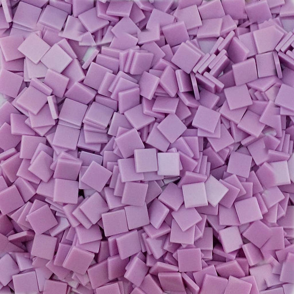 Resin mosaic tiles, 10x10 mm, Opaque 616 Sheer Lilac