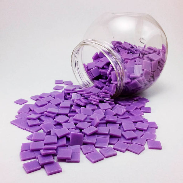 Resin mosaic tiles, 10x10 mm, Opaque 662 Hyacinth