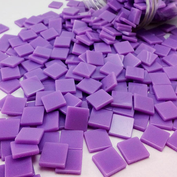 Resin mosaic tiles, 10x10 mm, Opaque 662 Hyacinth