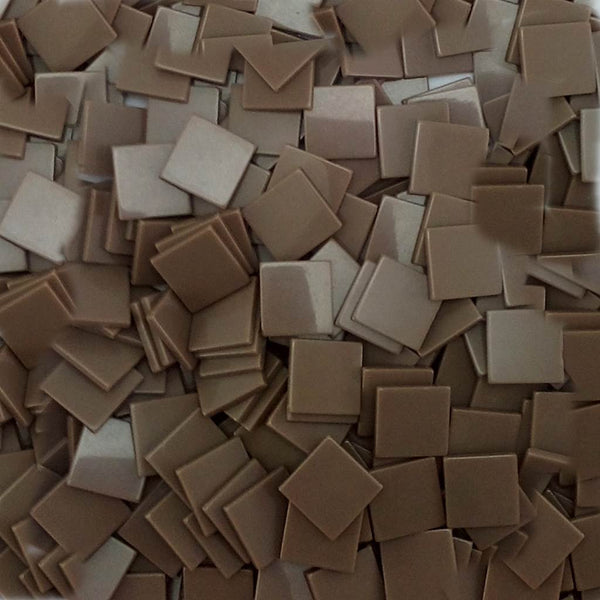 Resin mosaic tiles, 15x15 mm, Opaque 802 Pine Bark