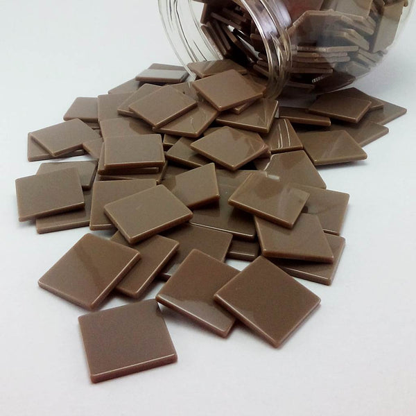 Resin mosaic tiles, 20x20 mm, Opaque 802 Pine Bark