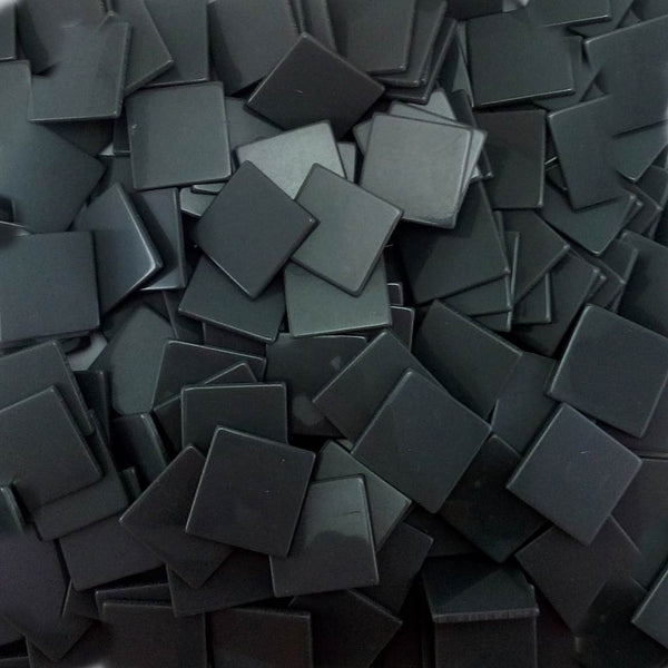 Resin mosaic tiles, 15x15 mm, Opaque 957 Smoke Pearl