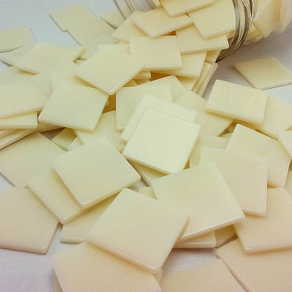 Resin mosaic tiles, 20x20 mm, Opaque 137 Papyrus