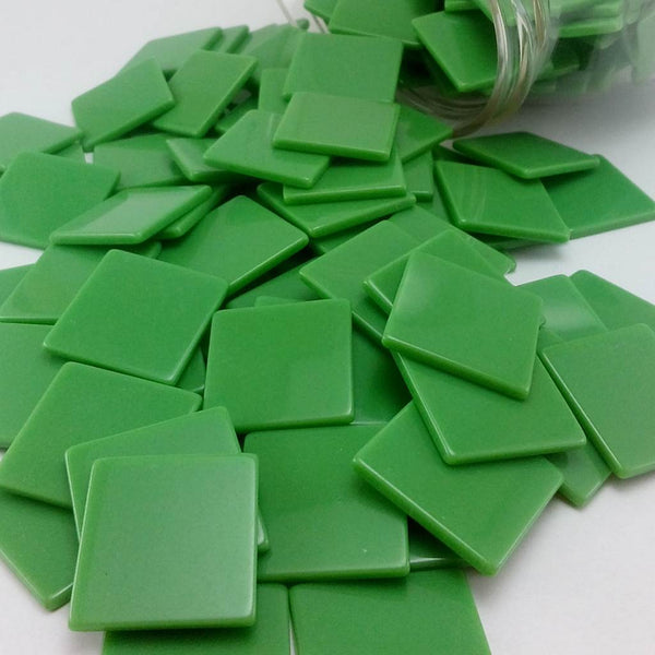 Resin mosaic tiles, 20x20 mm, Opaque 446 Peppermint