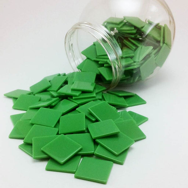 Resin mosaic tiles, 20x20 mm, Opaque 446 Peppermint