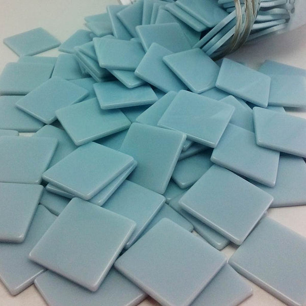 Resin mosaic tiles, 20x20 mm, Opaque 511 Blue Bell