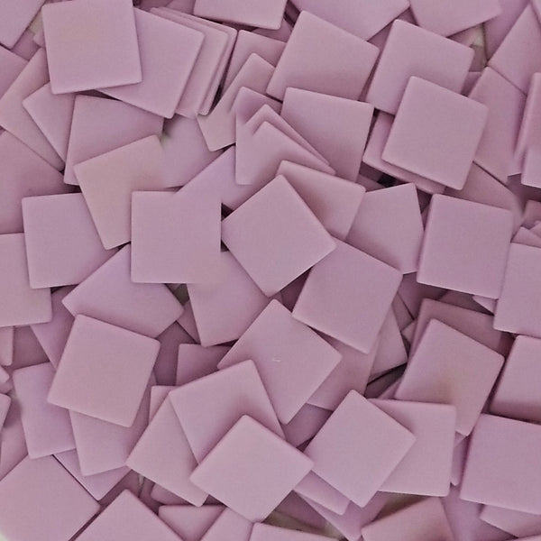 Resin mosaic tiles, 20x20 mm, Opaque Matt 616 Sheer Lilac