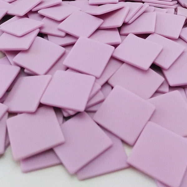 Resin mosaic tiles, 20x20 mm, Opaque Matt 616 Sheer Lilac