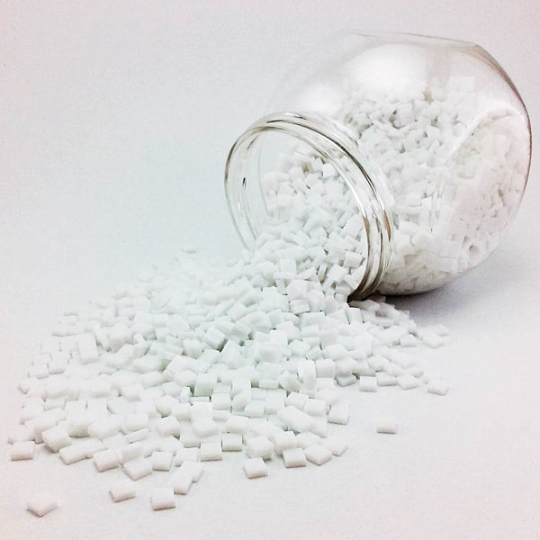 Resin mosaic tiles, 5x5 mm, Opaque 010 White