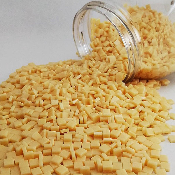 Resin mosaic tiles, 5x5 mm, Opaque 118 Cornhusk