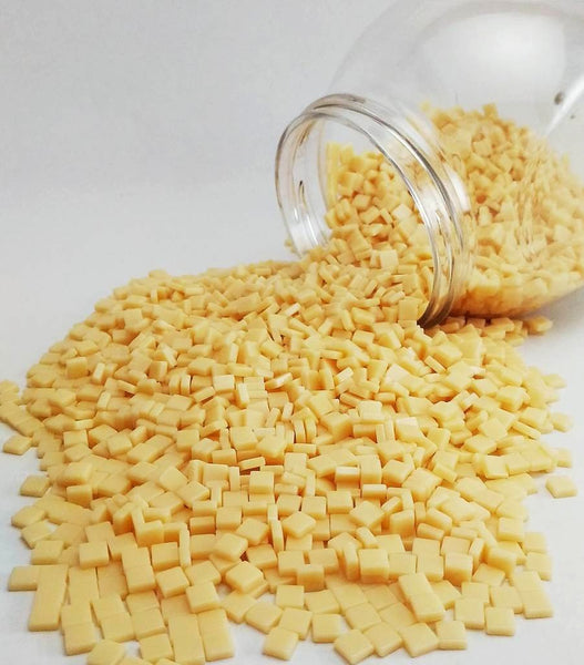 Resin mosaic tiles, 5x5 mm, Opaque 118 Cornhusk