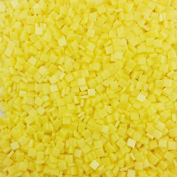 Resin mosaic tiles, 5x5 mm, Opaque 160 Limelight